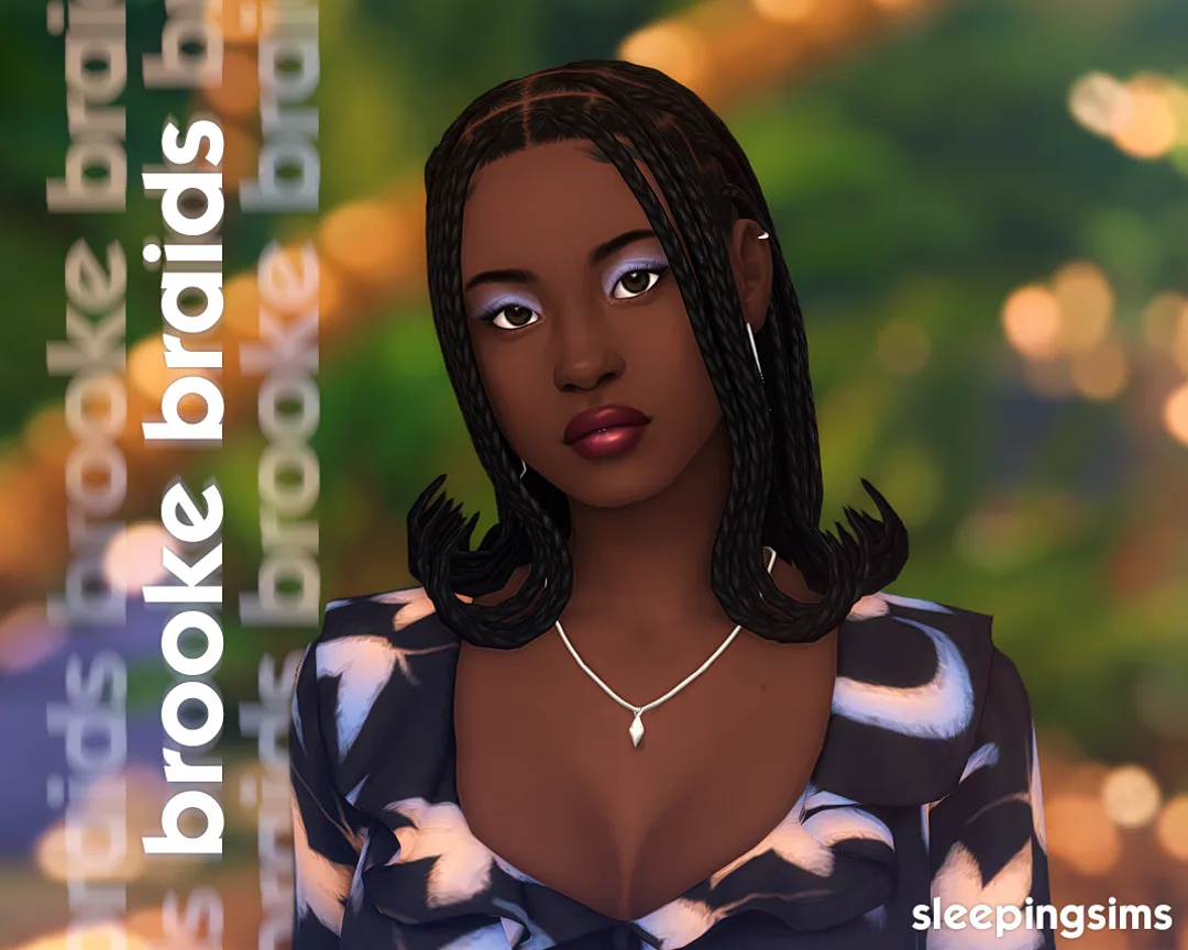 ropa CC para Los Sims 4, brooke braids. de sleepingsims para Los Sims 4 | Simlish4