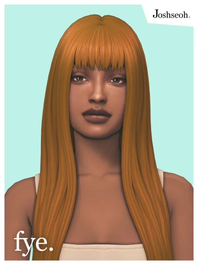Vista previa de Cabello Fye, cabello de joshseoh para Los Sims 4.