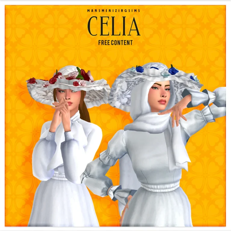 Celia (+Scarf) [FREE!] de marsmerizing-sims para Los Sims 4