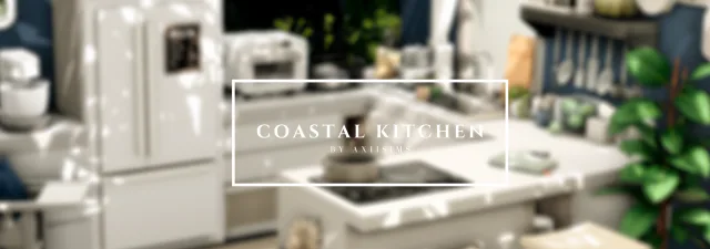 Vista previa de Coastal kitchen no cc, solares y habitaciones de axiisims para Los Sims 4.