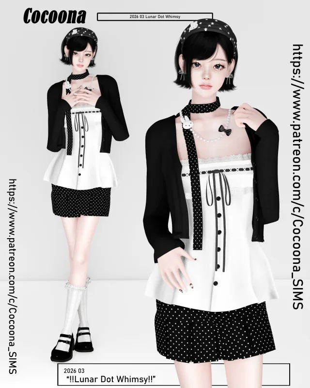 Vista previa de Cocoona_Lunar Dot Whimsy, crear un sim de cocoona-sims para Los Sims 4.