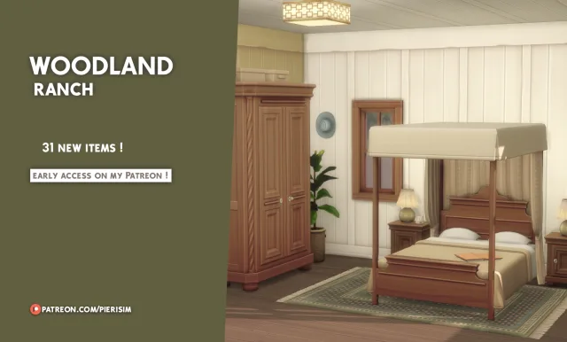 Vista previa de DOWNLAOD, construir y comprar de pierisim para Los Sims 4.