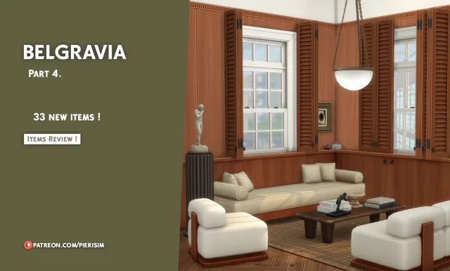 Vista previa de Download, construir y comprar de pierisim para Los Sims 4.