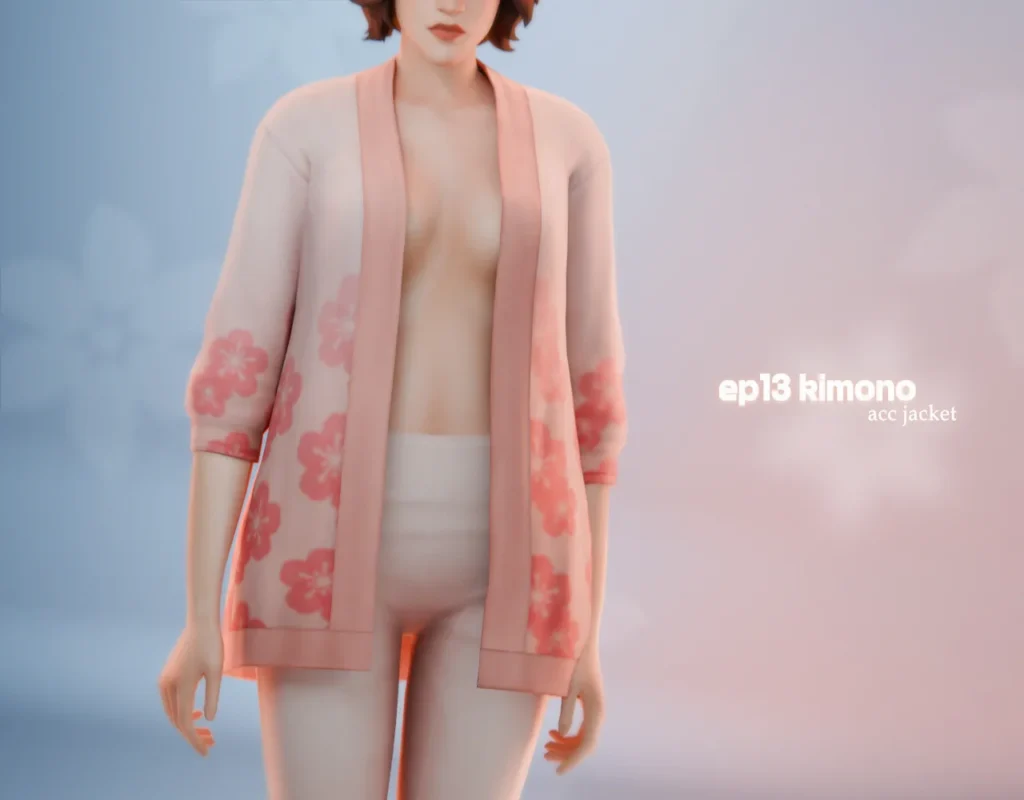 📑EP13 Kimono Acc Jacket de its-adrienpastel para Los Sims 4