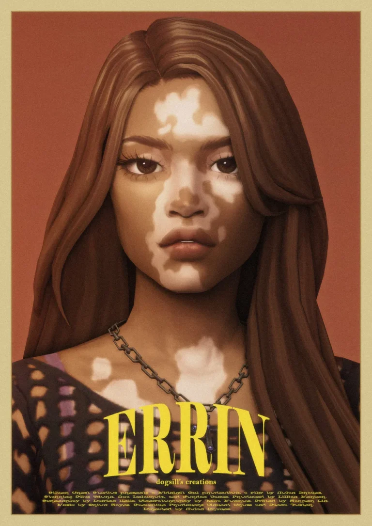 Errin cabello de dogsill para Los Sims 4