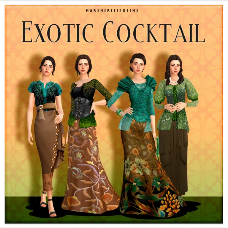Exotic Cocktail (Public June 6th) de marsmerizing-sims para Los Sims 4