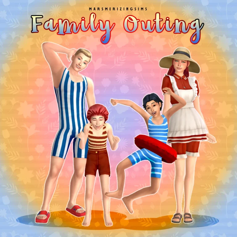 Family Outing: Beach Day (Public Nov 22nd) de marsmerizing-sims para Los Sims 4