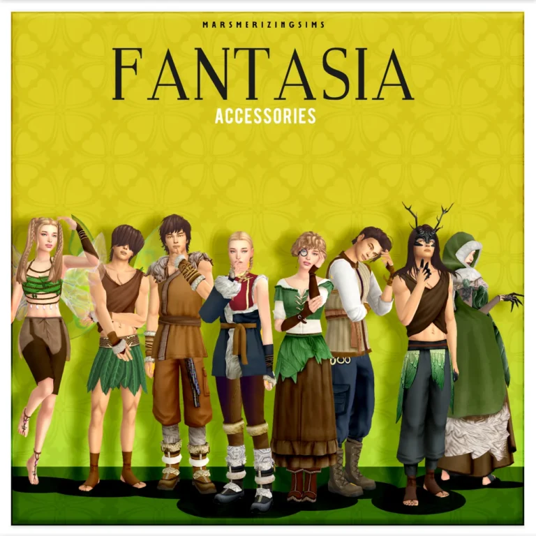 Fantasia: Accessories (Public Feb 7th) de marsmerizing-sims para Los Sims 4