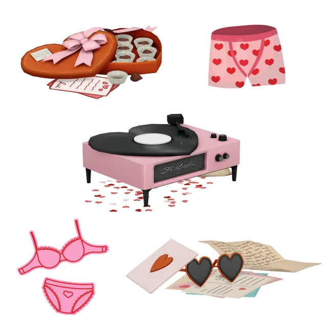Vista previa de Happy Love Day!, construir y comprar de atticwindowatdawn para Los Sims 4.