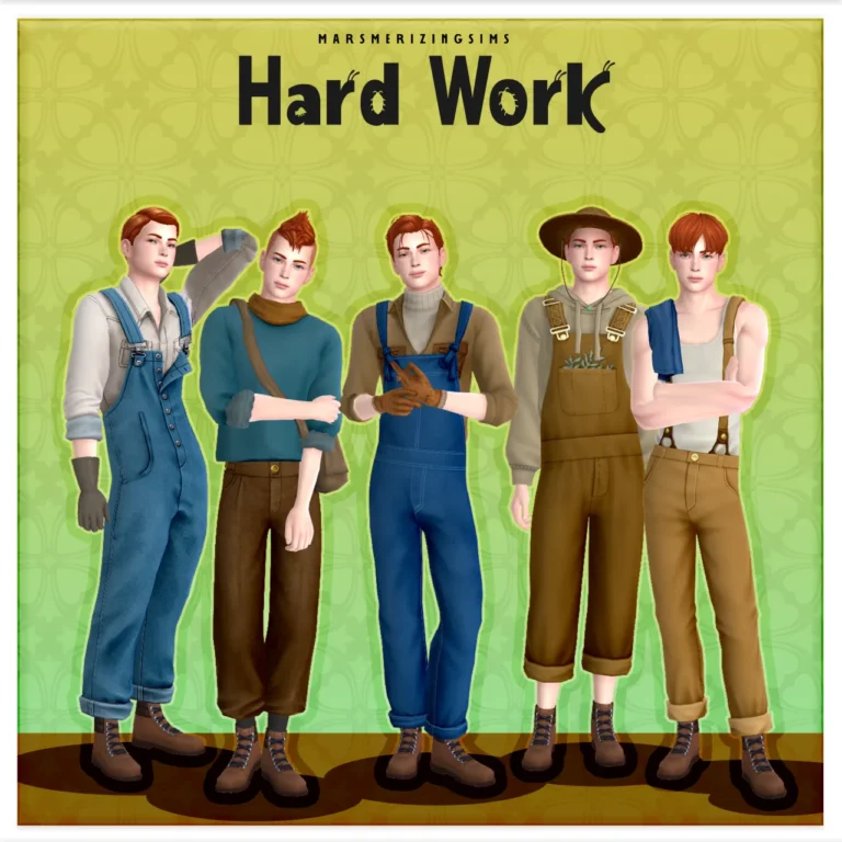 Hard Work (Public Dec 13th) de marsmerizing-sims para Los Sims 4