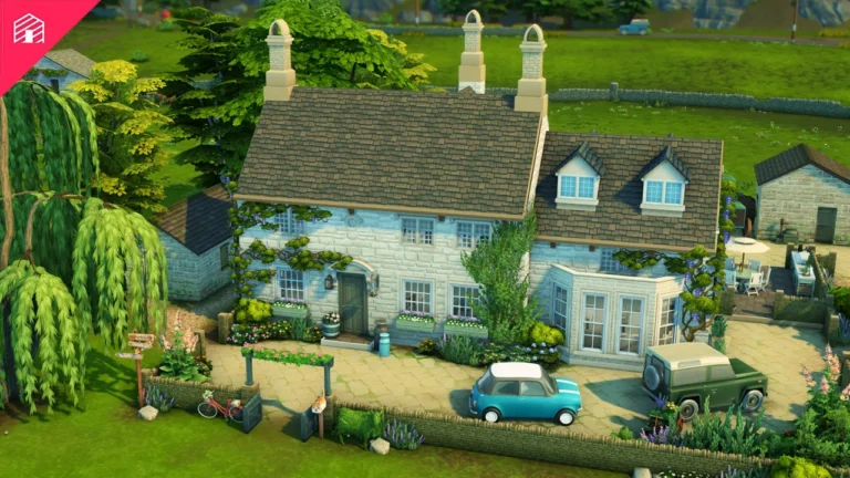 Vista previa de Henford Farmhouse, solares y habitaciones de harrie-cc para Los Sims 4.