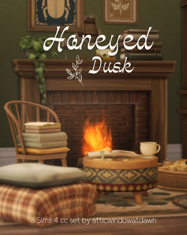 Vista previa de Honeyed Dusk, construir y comprar de atticwindowatdawn para Los Sims 4.