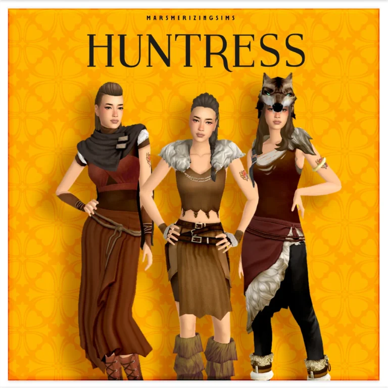 Huntress (Public Feb 28th) de marsmerizing-sims para Los Sims 4