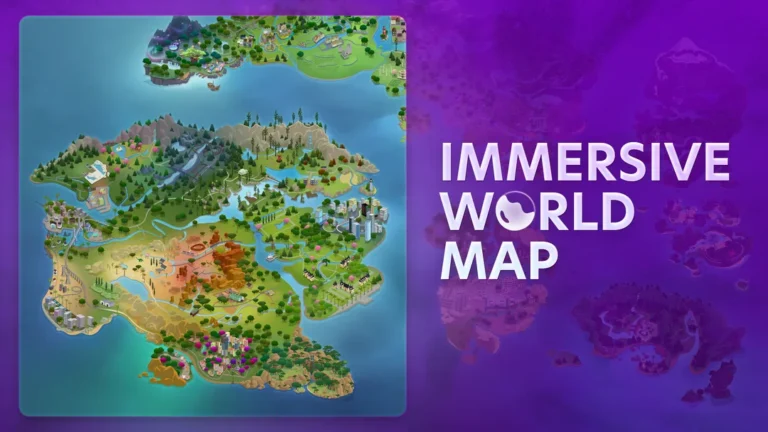 mods para Los Sims 4, Immersive World Map | Los Sims 4 All-in-One Map Selection Screen de SimMattically para Los Sims 4 | Simlish4