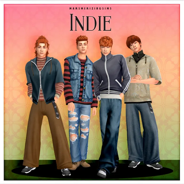 Indie (Public August 8th) de marsmerizing-sims para Los Sims 4
