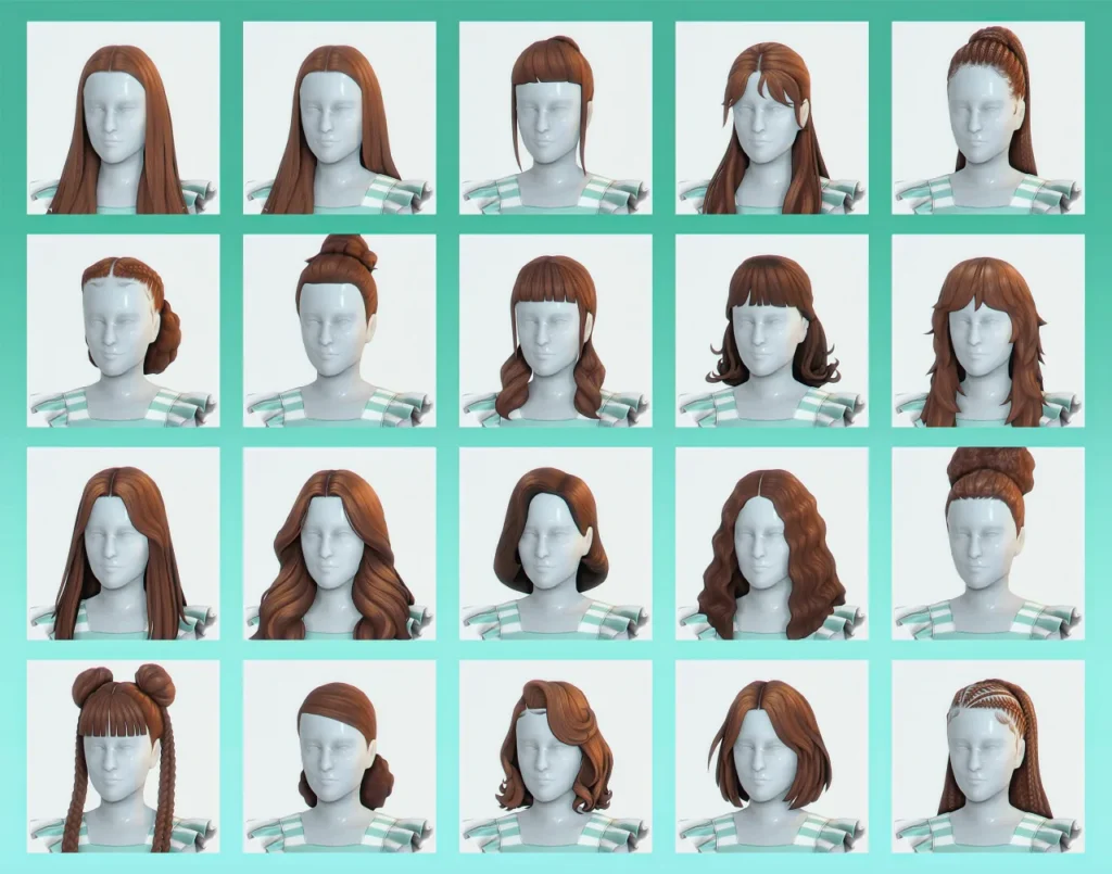 📑 Kids Hairs Conversions Set l de its-adrienpastel para Los Sims 4