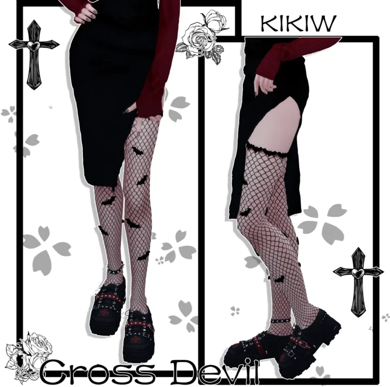 Vista previa de KIKIW]Cross Devil, zapatos de cocoona-sims para Los Sims 4.