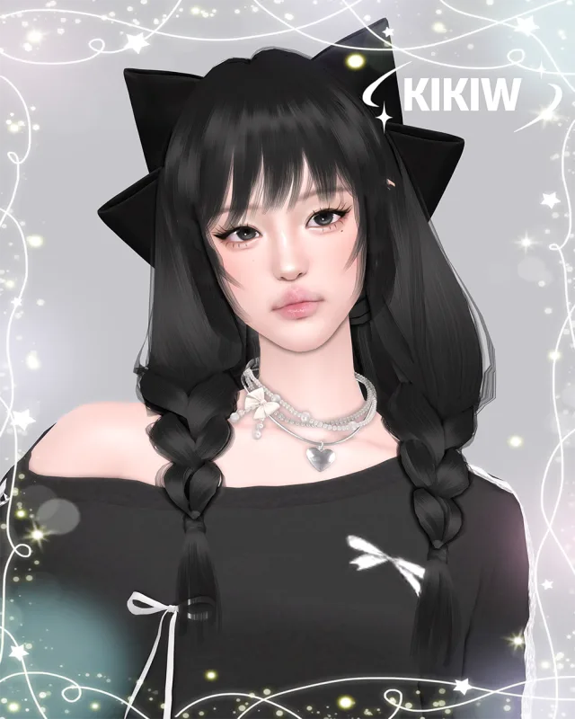 Vista previa de KIKIW.STUDIO-cabello 20241127, cabello de cocoona-sims para Los Sims 4.