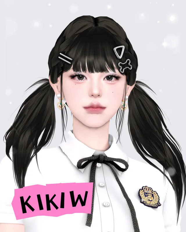 Vista previa de KIKIW.STUDIO-cabello 20250120, cabello de cocoona-sims para Los Sims 4.