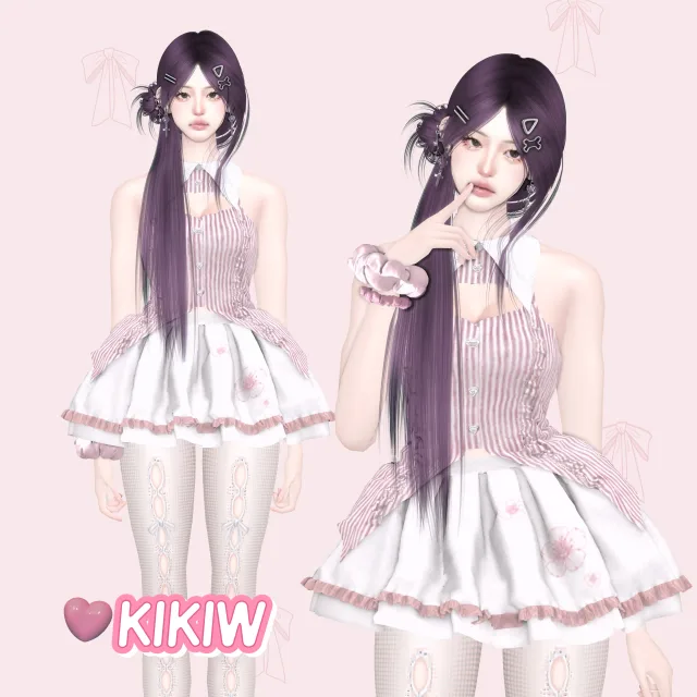 Vista previa de KIKIW.STUDIO- Roxxxy Blac, ropa de cocoona-sims para Los Sims 4.