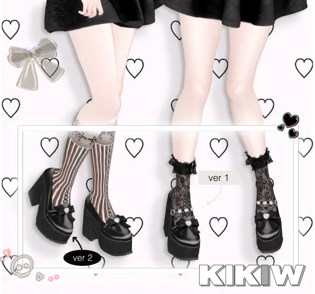 Vista previa de KIKIW.STUDIO-Shiny beautiful girl's zapatos, zapatos de cocoona-sims para Los Sims 4.