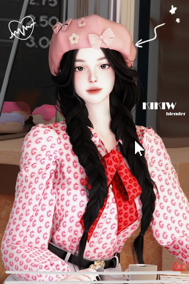 Vista previa de KIKIW]-Sweet clouds mao, accesorios de cocoona-sims para Los Sims 4.