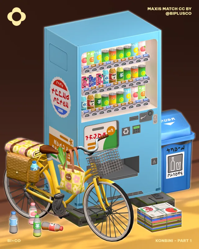 Konbini - Part 1 It’s been a long week, but we are so excited to finally show you the 1st part of this series! “Konbini” meant convenience store in Japanese, our collec de biplusco para Los Sims 4