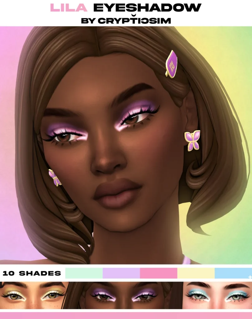 lila eyeshadow. de crypticsim para Los Sims 4