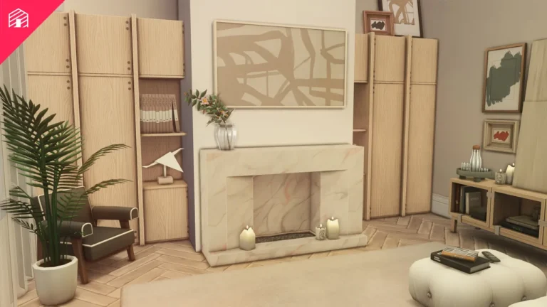 Vista previa de Livin’ Rum Townhouse, solares y habitaciones de harrie-cc para Los Sims 4.