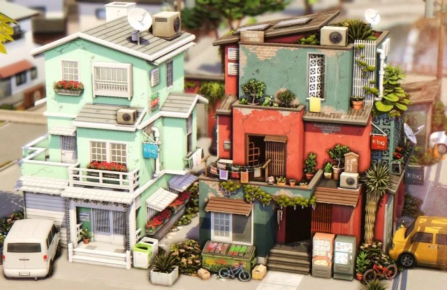 Vista previa de Mt komorebi apartments 5 3 1 shinrinyoku, solares y habitaciones de axiisims para Los Sims 4.