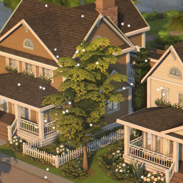 Vista previa de Needed some cc free suburban homes built on 1 lot, solares y habitaciones de atticwindowatdawn para Los Sims 4.
