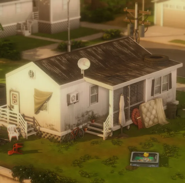 Vista previa de Nostalgic home real time build youtube, solares y habitaciones de axiisims para Los Sims 4.