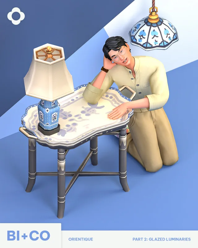 Orientique Part 2: Glazed Luminaries Hey everyone! We’re back with another colección inspired by Chinese ceramics! This set is all about diving into Chinese culture and de biplusco para Los Sims 4