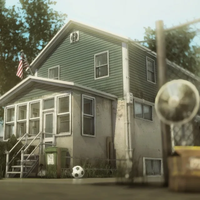 Vista previa de REALISTIC AMERICAN HOME, solares y habitaciones de axiisims para Los Sims 4.