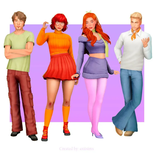 Vista previa de Scooby doo where are you, solares y habitaciones de axiisims para Los Sims 4.