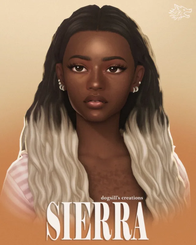 Sierra cabello de dogsill para Los Sims 4