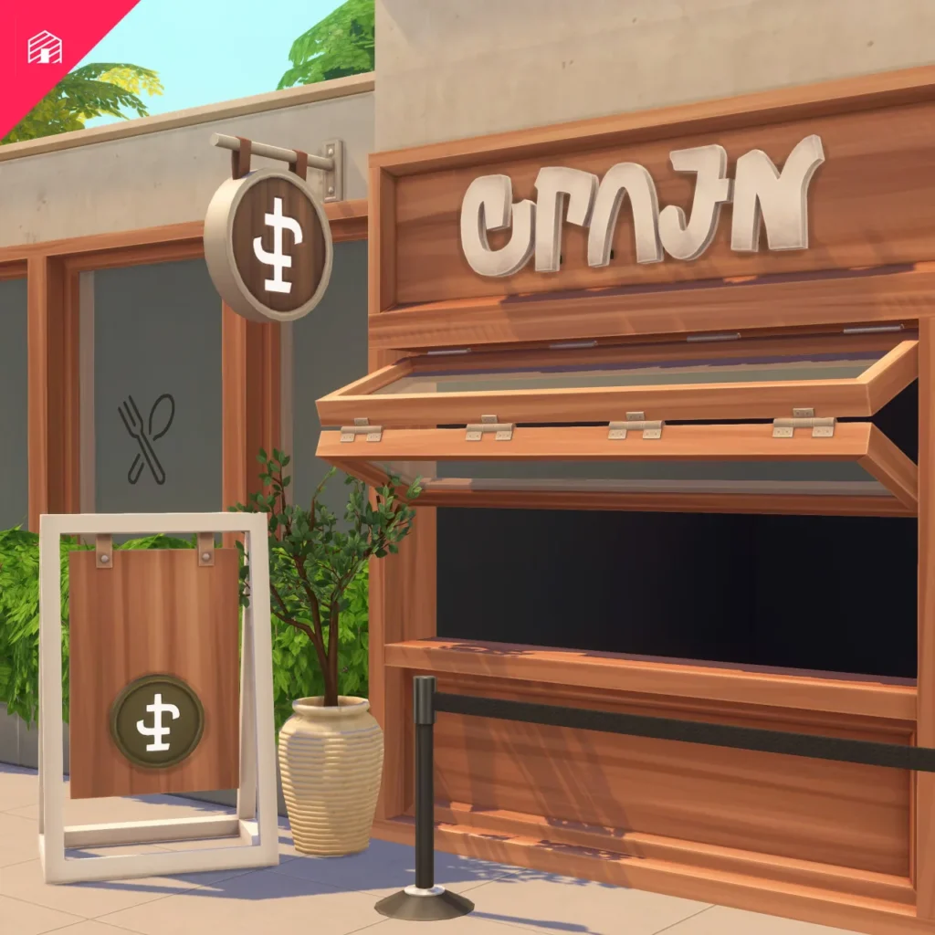 Vista previa de Spoons - Part One, solares y habitaciones de harrie-cc para Los Sims 4.