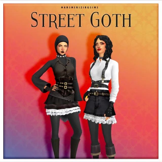 Street Goth (Pulic July 18th) de marsmerizing-sims para Los Sims 4