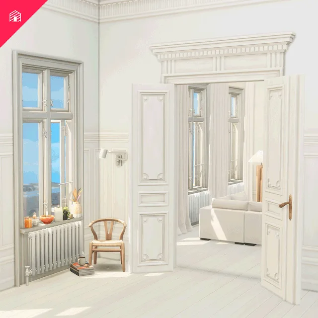 Vista previa de The Apartment Copenhagen - Part One, solares y habitaciones de harrie-cc para Los Sims 4.