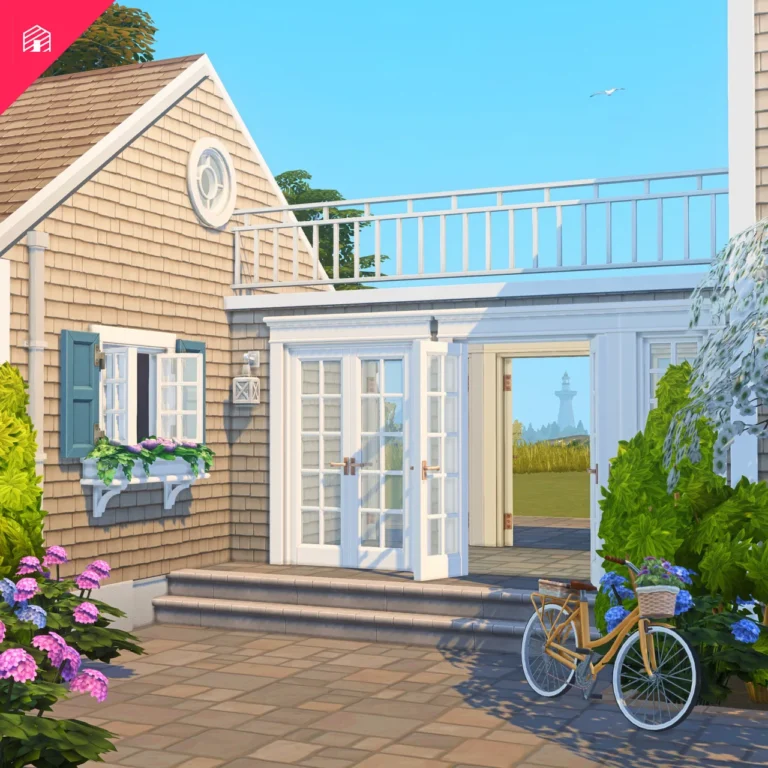 Vista previa de The Coastal colección - Part One, construir y comprar de harrie-cc para Los Sims 4.