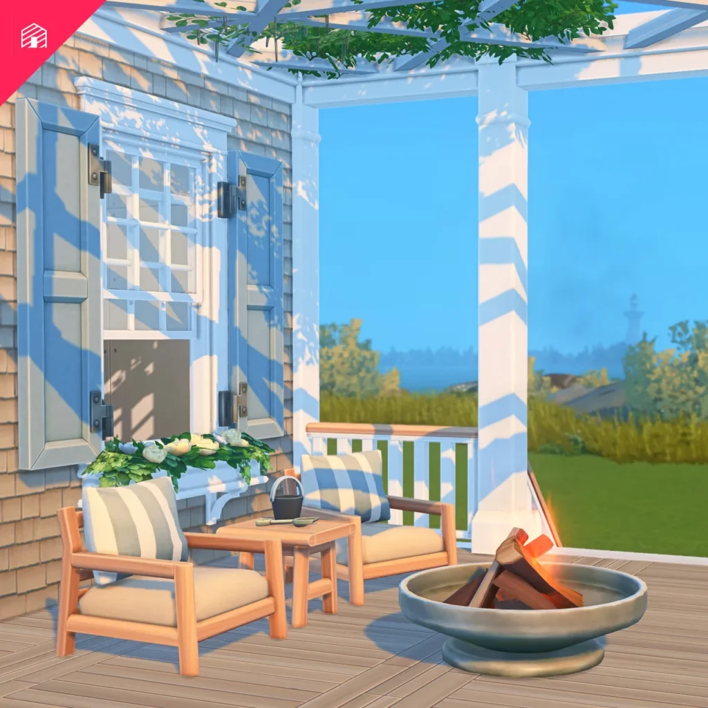 Vista previa de The Coastal colección - Part Two, construir y comprar de harrie-cc para Los Sims 4.