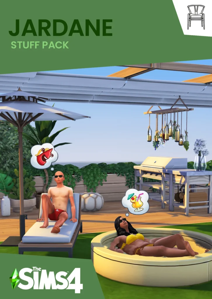Vista previa de THE JARDANE, construir y comprar de harrie-cc para Los Sims 4.