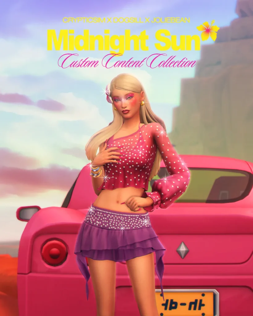 The Midnight Sun Collection by Crypticsim x Dogsill x Joliebean de crypticsim para Los Sims 4