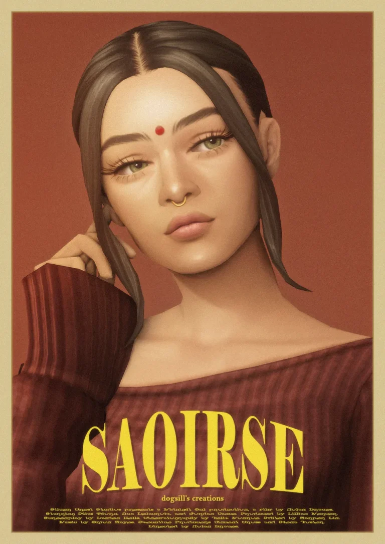 The saoirse cabello set de dogsill para Los Sims 4