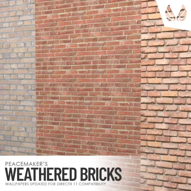 Weathered Brick - Updated for DX11 Hopefully the last of the wallpapers I need to update, these are some of the original ones I have made. Although I no longer use these myself, I de peacemaker-ic para Los Sims 4