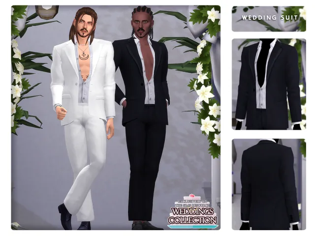 Vista previa de Wedding Suit, ropa de oranos para Los Sims 4.
