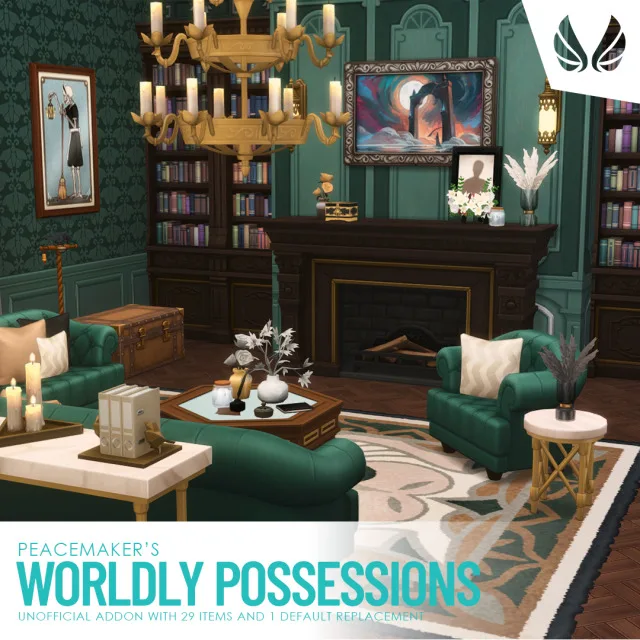 Worldly Possessions - Unofficial Life and Death Buymode Addon I really liked the styles and objects we got with Life and Death Expansion, but of course I wanted more, and to fill i de peacemaker-ic para Los Sims 4