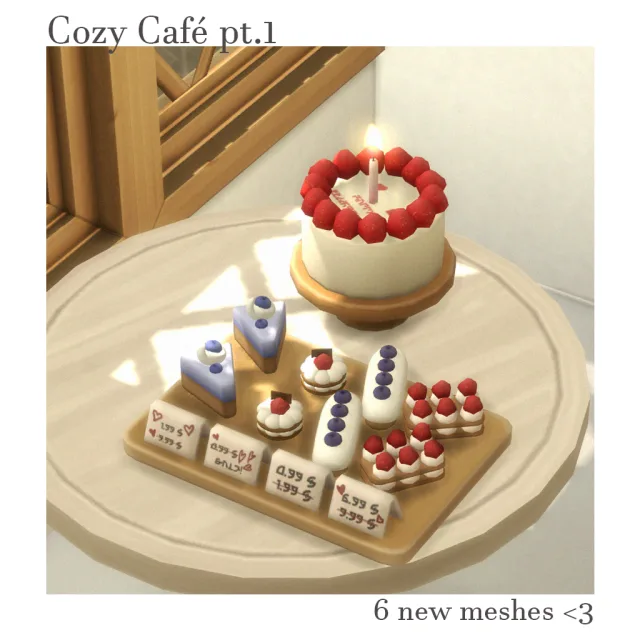 Vista previa de A cozy little set to add warmth to your sims, construir y comprar de tamsiecc para Los Sims 4.