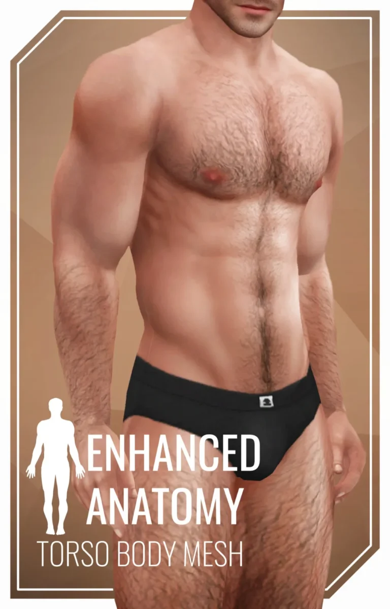 Vista previa de A torso mesh designed to build over the original, ropa de golyhawhaw para Los Sims 4.