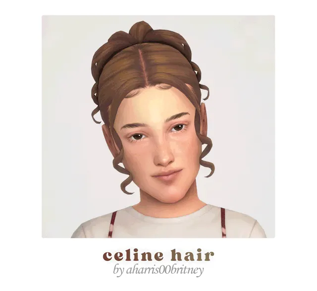Vista previa de Aharris00britney Celine cabello (Kids conversiones), cabello de its-adrienpastel para Los Sims 4.